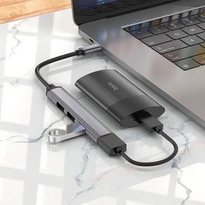 Hoco HB26 Type-C hub 4-in-1 Adapter USB 3.0 + USB 2.0