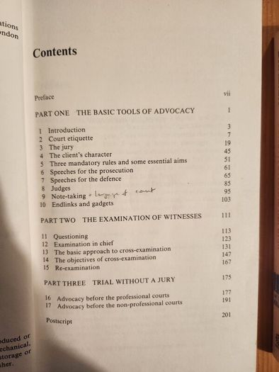 Advocacy At The Bar  By Keith Evans. A Beginners Guide. Hardback In Good Condition.