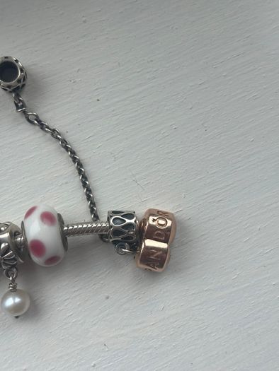 Pandora Silver Womens Bracelet with 13 charms
