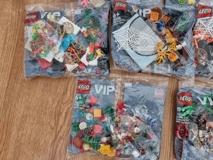 7x Lego VIP pack, sealed