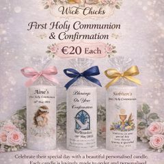 Personalised Communion and Confirmation candles