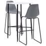 3 Piece Bar Set Plastic Grey Image 5