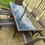 outdoor dining table and chairs Image 3