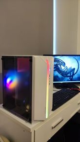 Gamer PC Sputnik Intel i7 6700k Core with GTX 1660 6 GB and 27 inch LG monitor