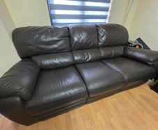 Leather sofa recliner 3 seater