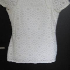 Principles ladies white lace style top size 8