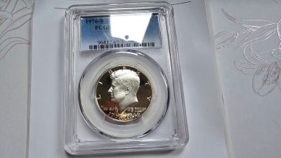 1976-S Kennedy Half Dollar Silver PCGS Graded Proof PR69 DCAM Deep Cameo Proof