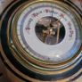 Antique brass weather barometer Image 2