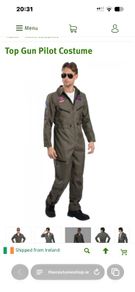 Wanted- medium size Top Gun costume