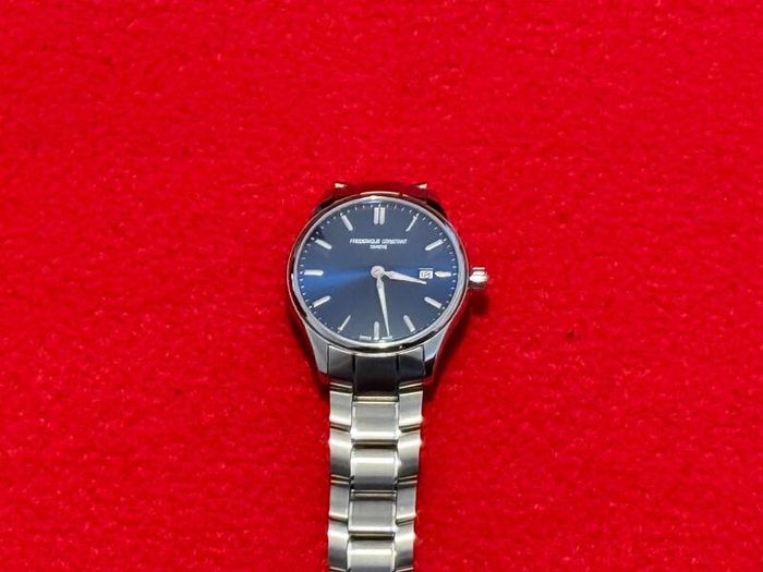 Frederique Constant Classics Swiss Made Watch, Blue Dial, Full Set