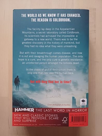 Coldbrook by Tim Lebbon (Hammer Film Studios Horror Paperback  2012)