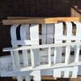 White & Natural Wood Bunk Bed Image 4