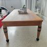 Vintage solid oak coffee table- Golden Gate Clipper, fully restored Image 5