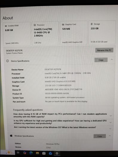 2 Damaged PC's for parts or repair