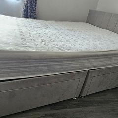 2 double divan beds
