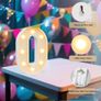 Number Light Sign Marquee Number Light Up Marquee 0-9 Digits Lights Sign for Night Light Image 3