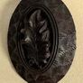 Antique Irish Bog Oak Brooch  Victorian Mourning Jewellery Image 2
