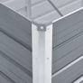 Garden Raised Bed Galvanised Steel 320x80x77 cm Grey Image 5