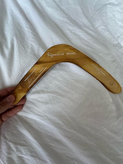 Hand painted Boomerang 100% Australian