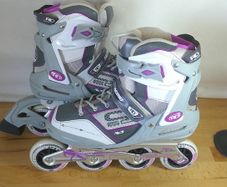 Roller Derby Aerio Q 60 Womens Inline Skates UK  Ire Size 8 Euro 42 Elite Series Purple Grey
