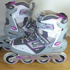 Roller Derby Aerio Q 60 Womens Inline Skates UK  Ire Size 8 Euro 42 Elite Series Purple Grey