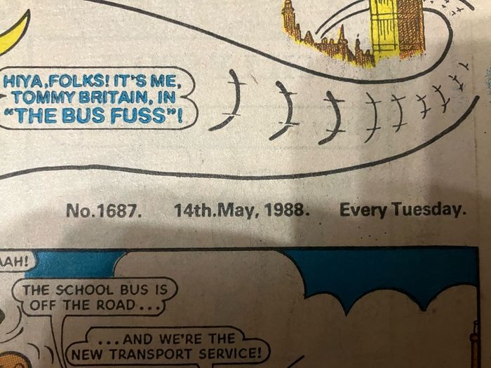 Comic: 'The Beezer' no. 1687 (14th May 1988)