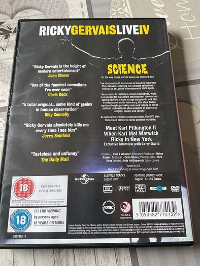 Ricky Gervais Live DVD's