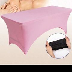 pink beauty bed cover and head rest