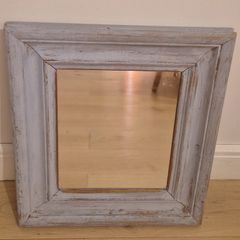 Oak Mirror Upcycled in Annie Sloan Louis Blue