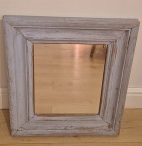 Oak Mirror Upcycled in Annie Sloan Louis Blue