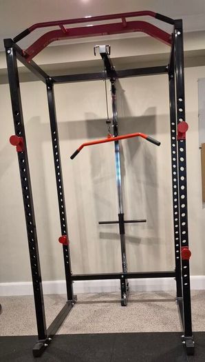 Power rack & Weights with pulley
