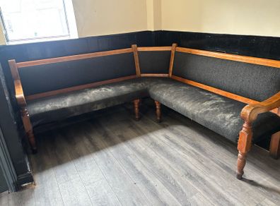 Corner pub seating