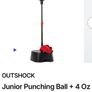 Junior Boxing ball and gloves set Image 2