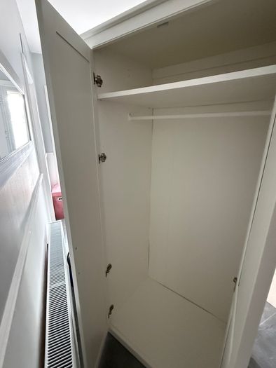 Wardrobe, white, 120x60x191cm