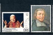Ireland - Blessed Oliver Plunkett, Pope John Paul II, De La Salle &amp; Bishop Berkeley - Fine Used Selection - Ref: PJSB1