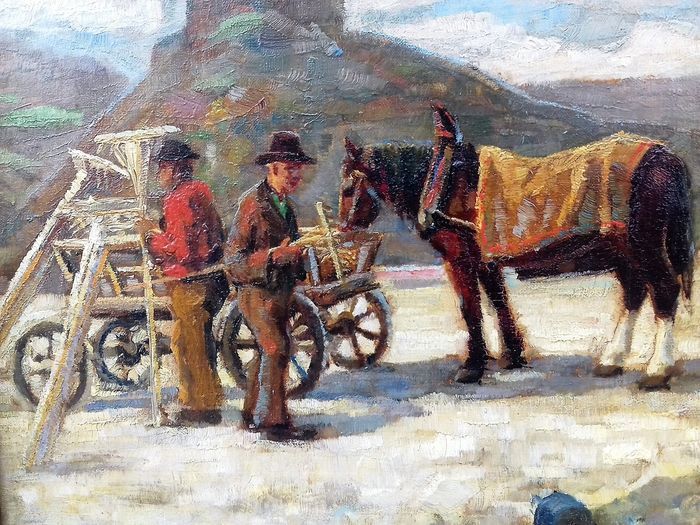 Arbeiders aan het werk (Workers at work) - C.P. Borgmann (XX)