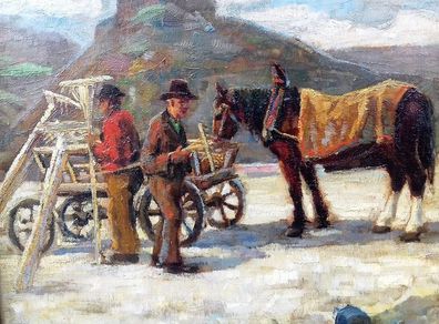 Arbeiders aan het werk (Workers at work) - C.P. Borgmann (XX)