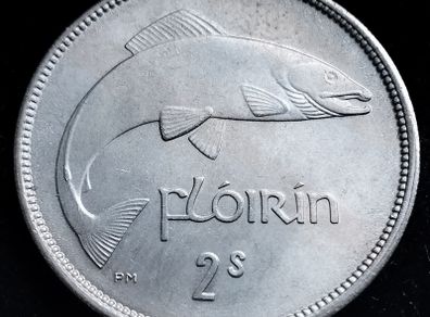 Ireland - 1954 - Florin - Salmon - UNC - KM.15a - [2666]