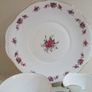 Vintage Queen Anne  9 piece Tea Set Pink Floral Gold Bone China Image 2