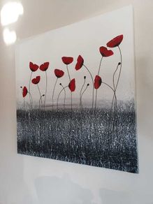 Poppy painting by acclaimed artist CK Wood.