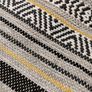 2 Cotton rugs yellow gray black Image 5