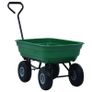 Garden Tipping Hand Cart 300 kg 75L Green Image 2