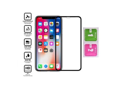 For iPhone XR Tempered Glass 9D Curved Screen Protector Full Screen Coverage - FHT14IPTG