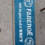 Vintage advertising Brut 33 ,Double sided  washable  plastic banner,,came from closed down chemist shop ,hard to come by ,,sold as seen,,buyer collects or pays postage thank you. Image 2