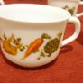 5 Piece Arcopal France Colorful Milk Glass Tea Cups Image 5