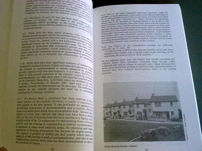 Report of the travelling people review body 1983 Ireland Irish