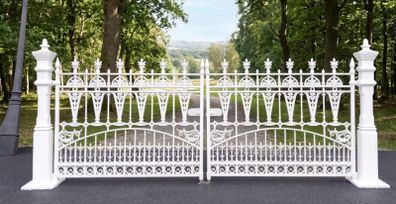 Brand new solid cast iron gates with posts