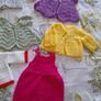 Handmade baby cardigans and dresses from newborn Image 5