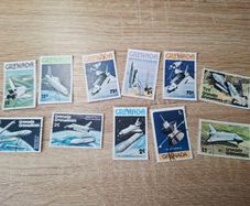Grenada Stamp Lot, cancelled, topic space - free standard postage