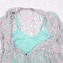 JD Williams Pastel Cyan Blue Floral Metallic Sparkly Tiered Midi Dress 14UK/42EU Image 4